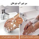 سر شیر آب استیل متحرک - Image 7