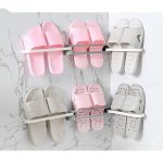 نگهدارنده دمپایی دیواری 3 تایی تاشو