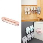 نگهدارنده دمپایی دیواری 3 تایی تاشو