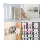 نگهدارنده دمپایی دیواری 3 تایی تاشو