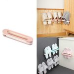 نگهدارنده دمپایی دیواری 3 تایی تاشو