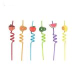 نی نوشیدنی فانتزی مارپیچ 6 عددی - Image 2