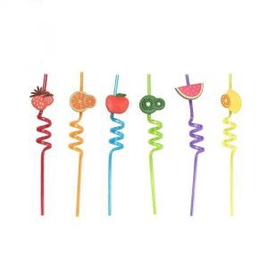 نی نوشیدنی فانتزی مارپیچ 6 عددی