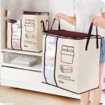 بقچه لباس زیپ دار مای هوم طرح بارکد