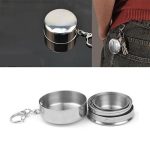 لیوان استیل مسافرتی مدل تاشو