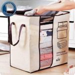 بقچه لباس زیپ دار مای هوم طرح بارکد